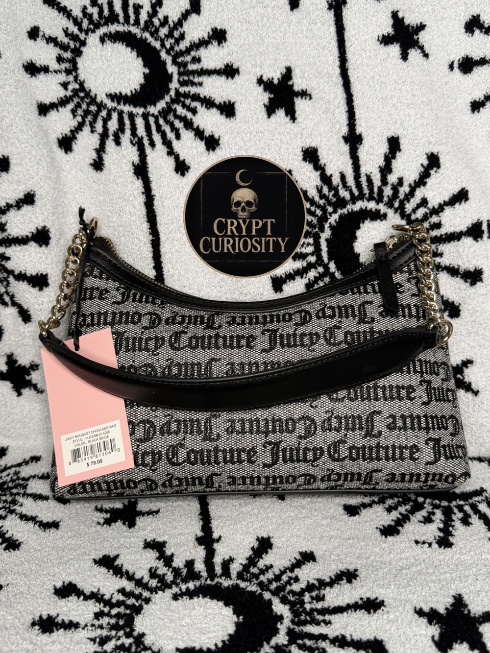 Juicy Couture Flower Shoulder Bag Purse Viral - Picture 2 of 3